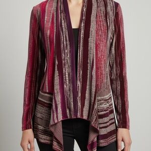 Chico's Multicolor Striped Cardigan